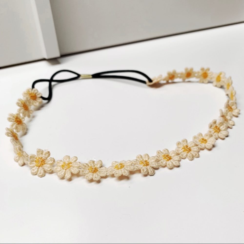 Yellow Dainty Flower Headband